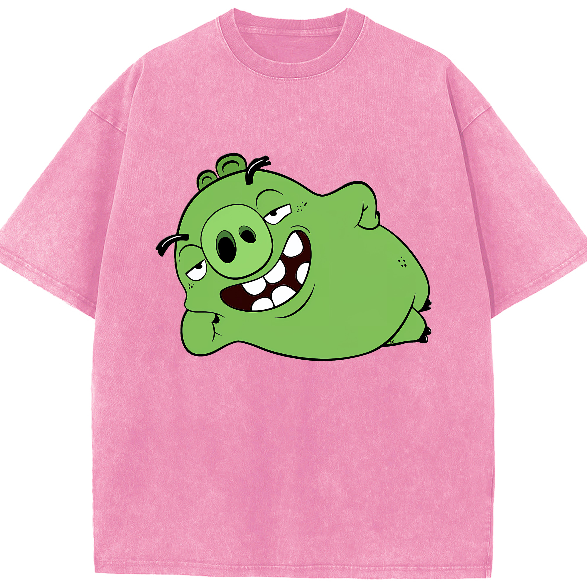（画像用） Angry Birds アングリーバード 綿100% ヴィンテージ風 半袖Tシャツ（フロントプリント）